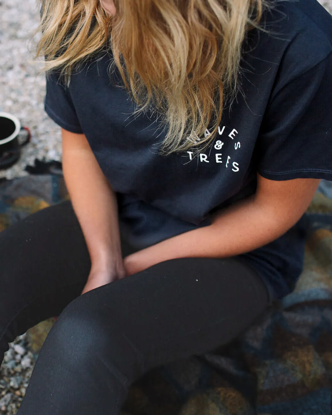 T-shirt recyclé Penida - Noir