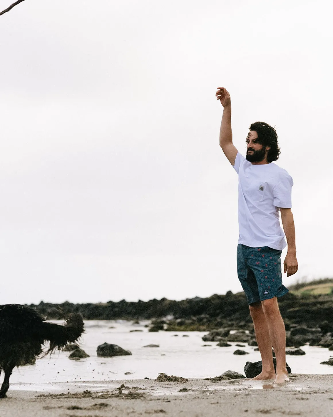 T-shirt Relaxed Fit Recyclé Heritage - Blanc