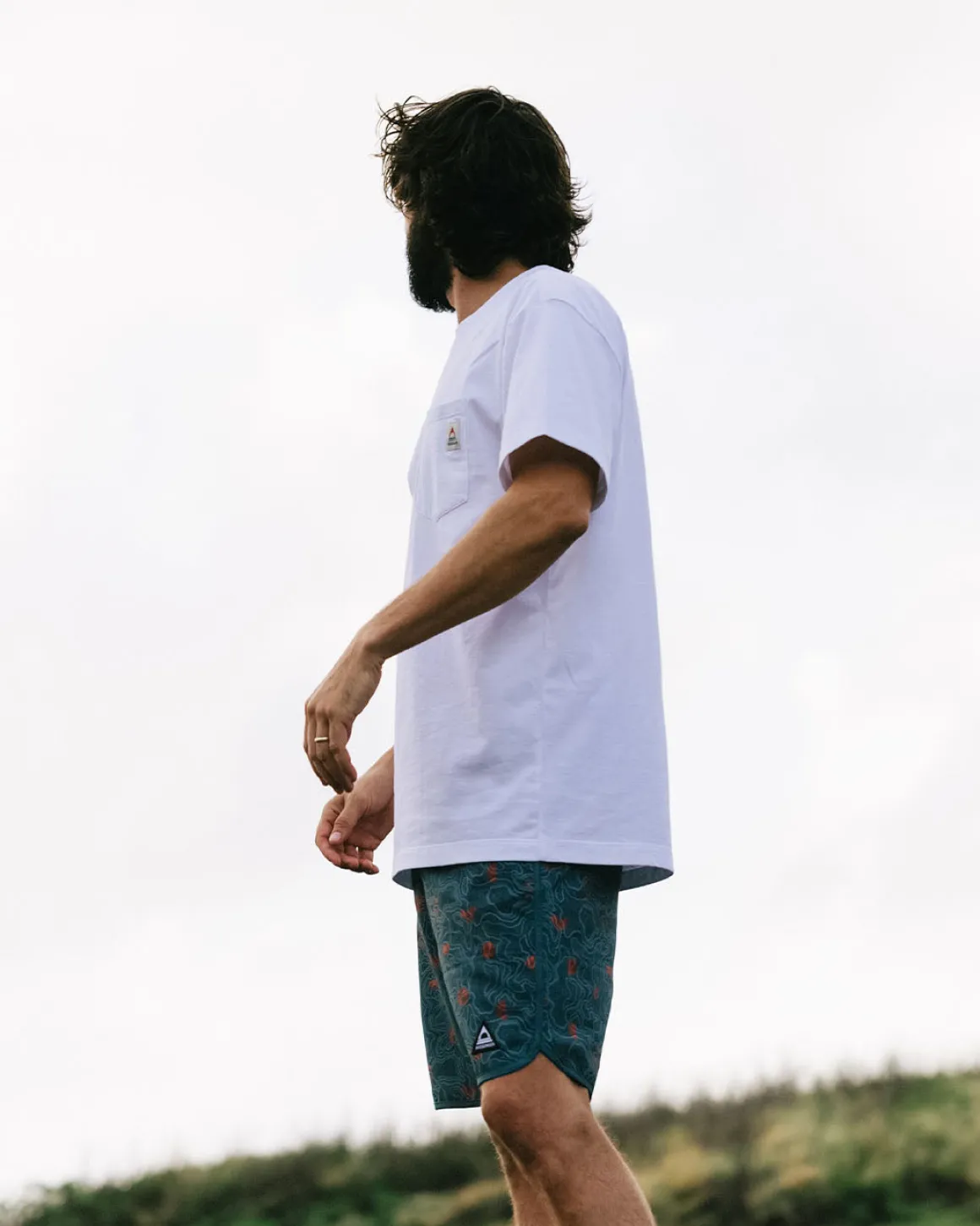 T-shirt Relaxed Fit Recyclé Heritage - Blanc