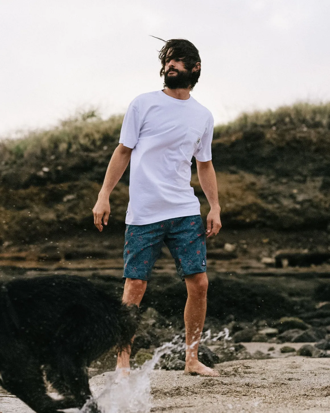 T-shirt Relaxed Fit Recyclé Heritage - Blanc