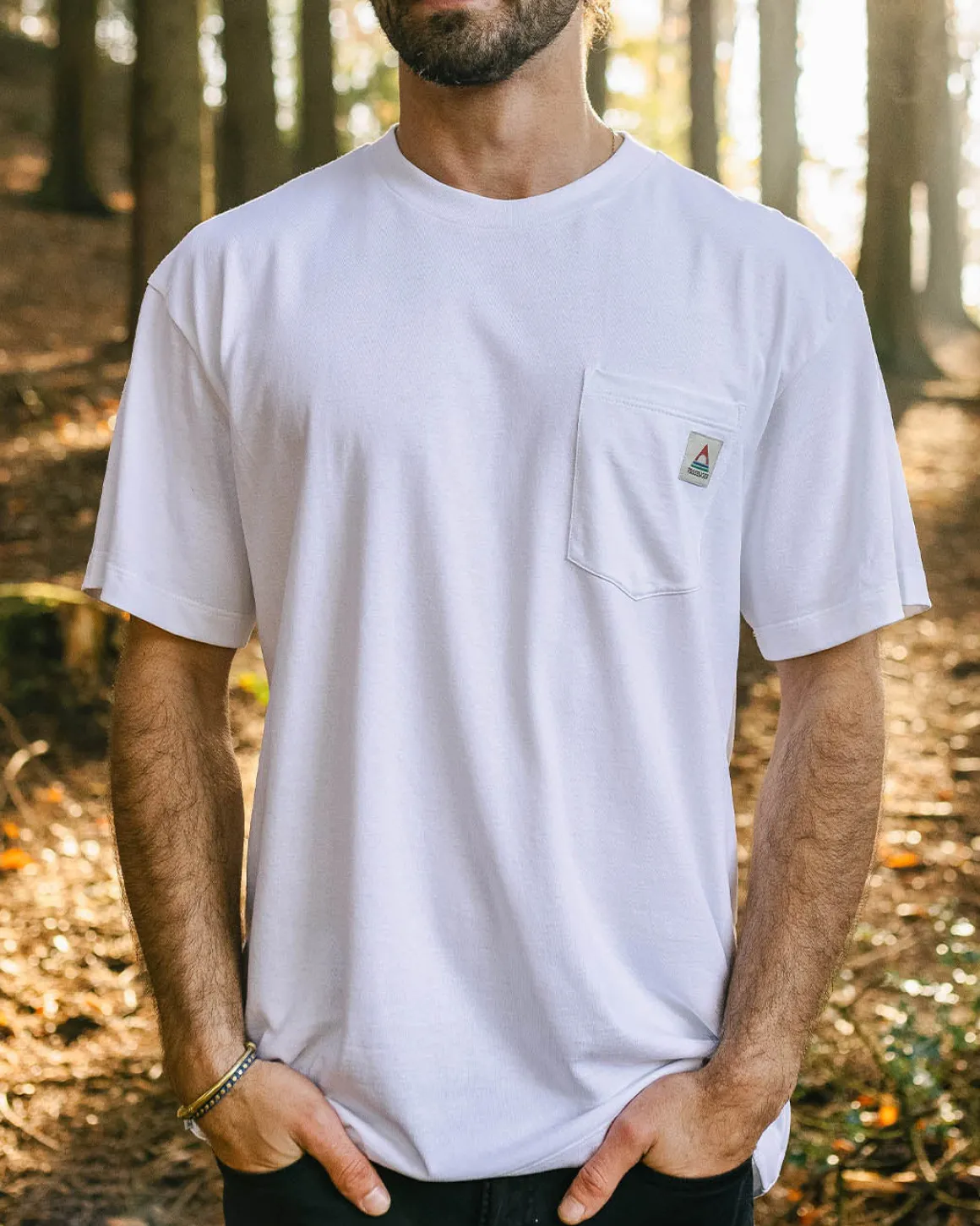 T-shirt Relaxed Fit Recyclé Heritage - Blanc