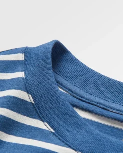 T-shirt Zen Recyclé Coupe Relaxed - Rayures Denim Foncé/Birch