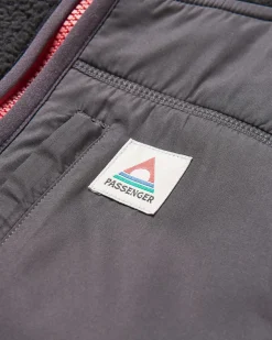 Ventura 1/2 Zip Recycled Sherpa Fleece - Noir