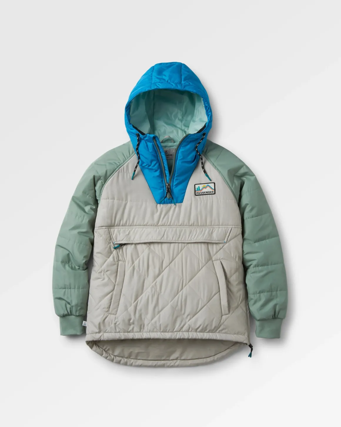 Veste à demi-zip isolée et recyclée Ocean - Gris Galet