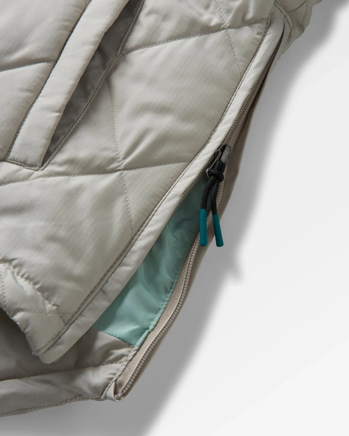 Veste à demi-zip isolée et recyclée Ocean - Gris Galet