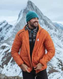 Veste Dylan Recyclée et Isolée à Fermeture Éclair Complète - Orange Brûlé