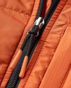 Veste Dylan Recyclée et Isolée à Fermeture Éclair Complète - Orange Brûlé