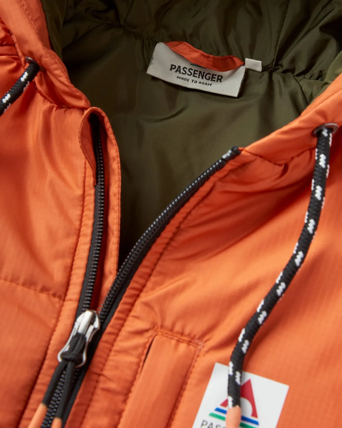 Veste Dylan Recyclée et Isolée à Fermeture Éclair Complète - Orange Brûlé