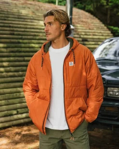 Veste Dylan Recyclée et Isolée à Fermeture Éclair Complète - Orange Brûlé