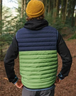 Veste en duvet recyclé Ashland - Rich Navy/Pear Green