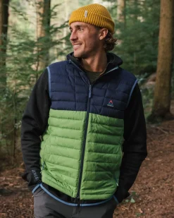Veste en duvet recyclé Ashland - Rich Navy/Pear Green