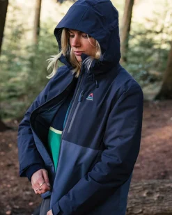 Veste Imperméable Isolée Élevée - Bleu Marine