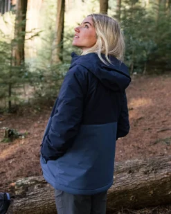 Veste Imperméable Isolée Élevée - Bleu Marine