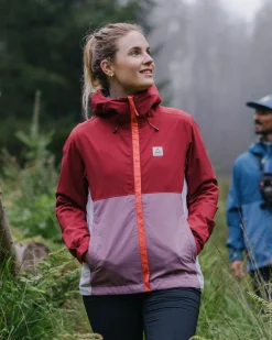 Veste Imperméable Recyclée Rainstorm - Forest Berry/Berry