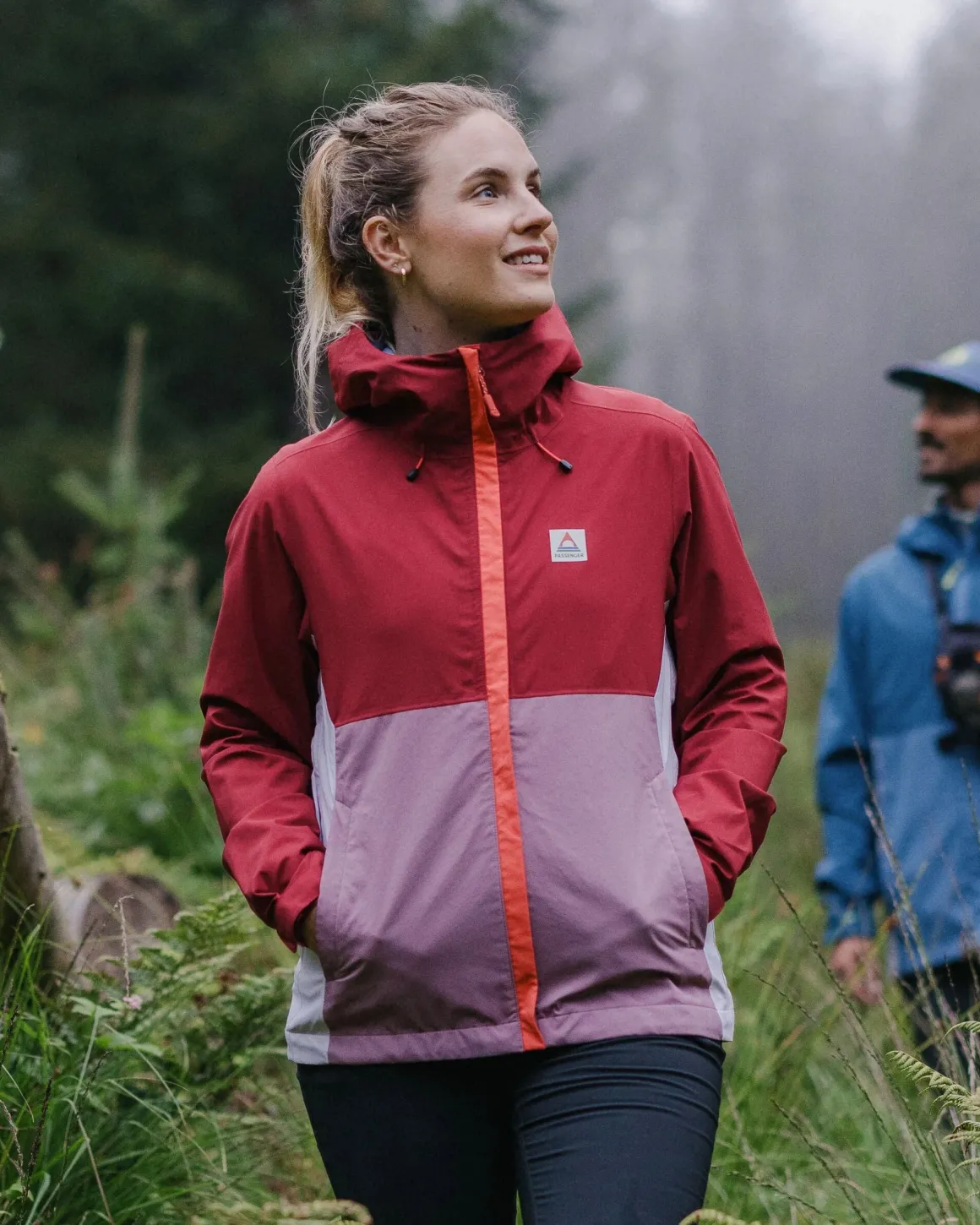 Veste Imperméable Recyclée Rainstorm - Forest Berry/Berry