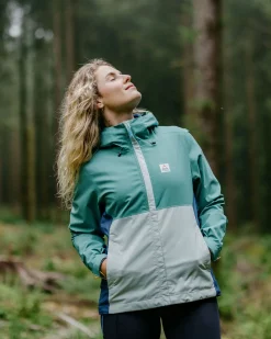 Veste Imperméable Recyclée Rainstorm - Deep Sea/Surf Spray