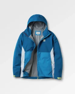 Veste Imperméable Recyclée Downpour - Bleu Tidal/Bleu Acier