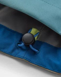 Veste Imperméable Recyclée Downpour - Tidal Blue/Arctic/Dusty Olive