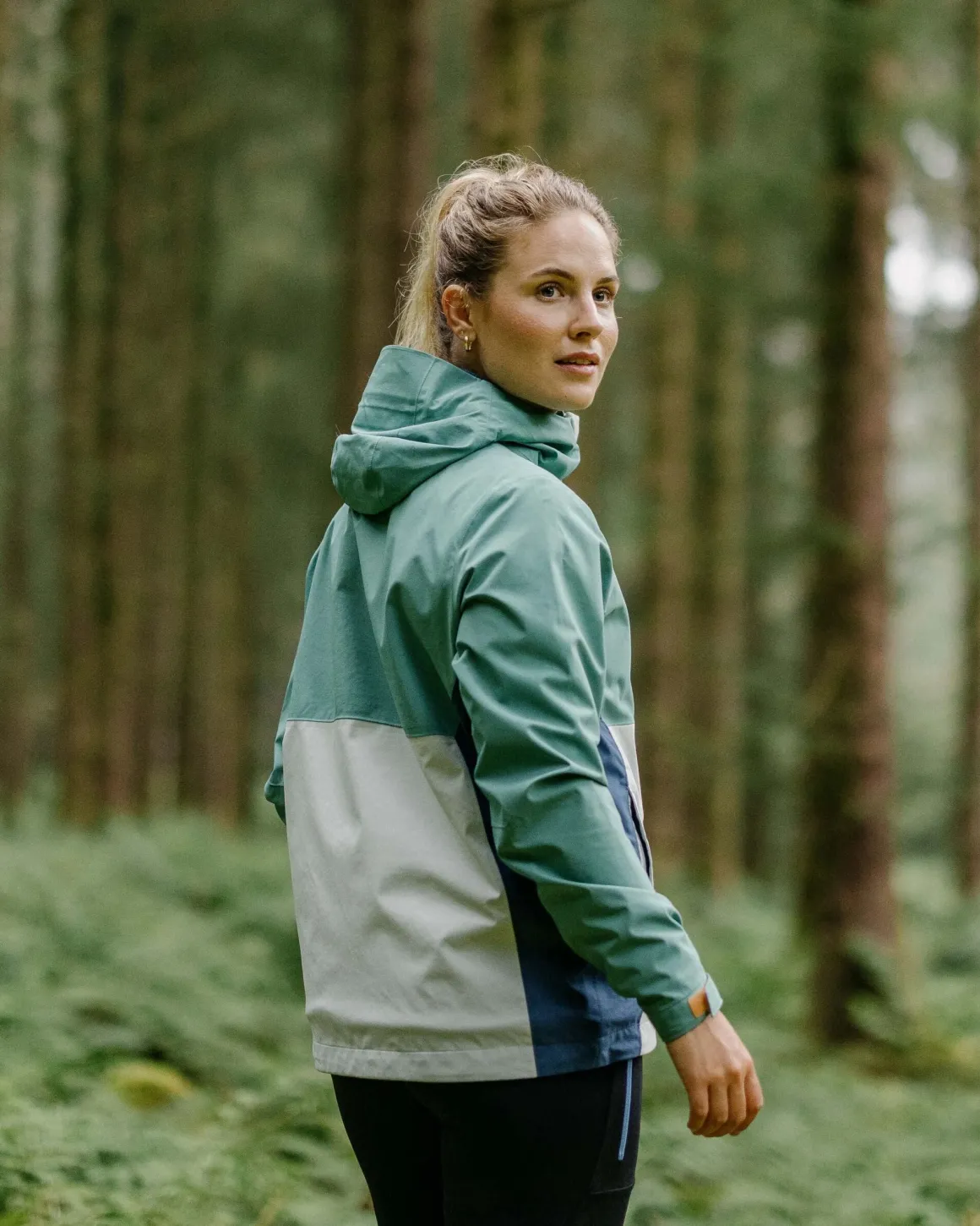 Veste Imperméable Recyclée Rainstorm - Deep Sea/Surf Spray