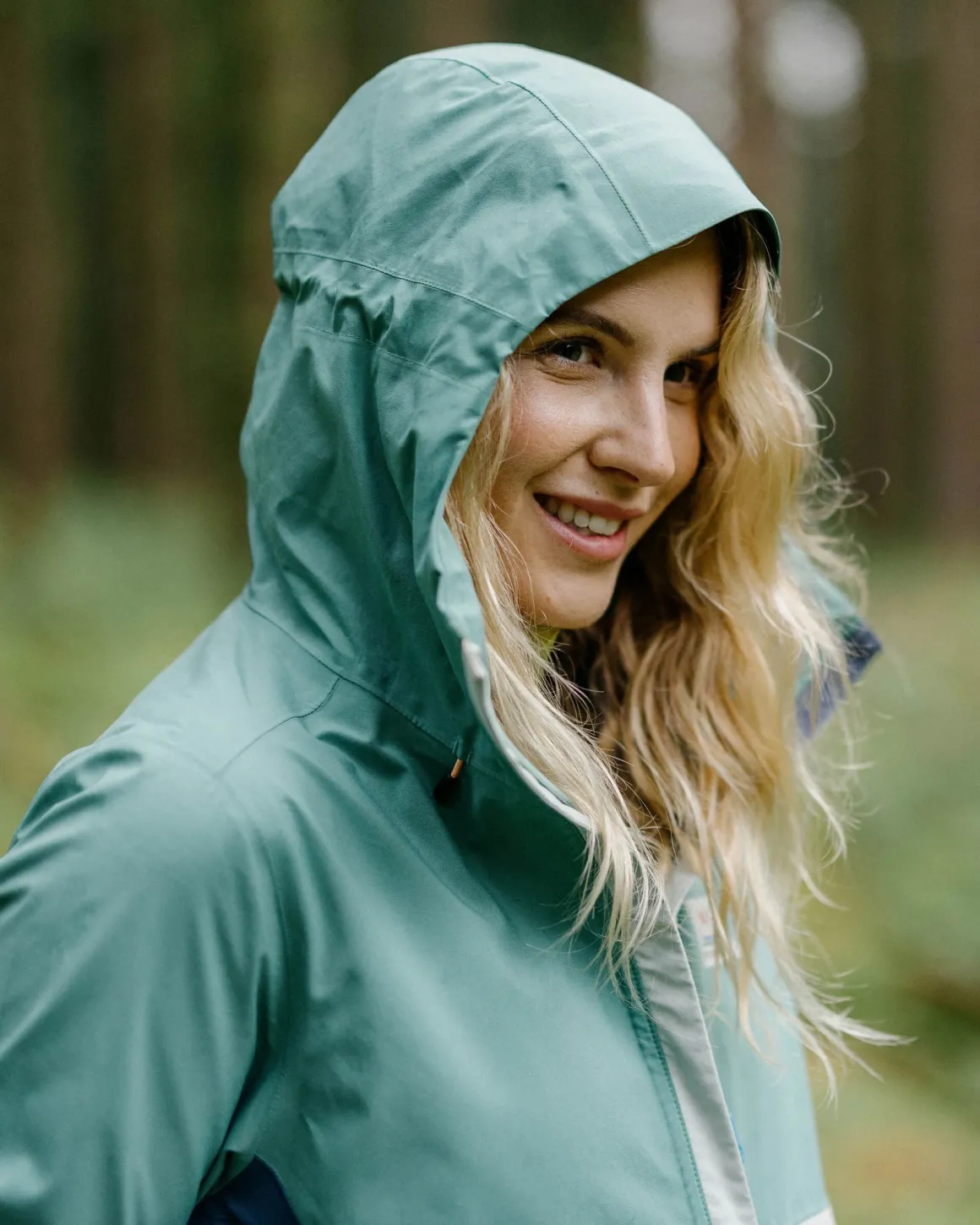 Veste Imperméable Recyclée Rainstorm - Deep Sea/Surf Spray