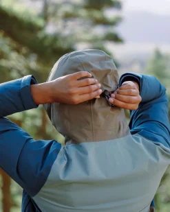 Veste Imperméable Recyclée Rainstorm - Tidal Blue/Arctic/Dusty Olive