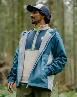 Veste Imperméable Recyclée Downpour - Bleu Tidal/Bleu Acier