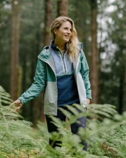Veste Imperméable Recyclée Rainstorm - Deep Sea/Surf Spray