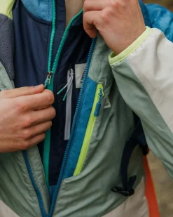 Veste isolante légère pour hommes en Thermore® recyclé Daybreak - Pistachio/Bleu Acier