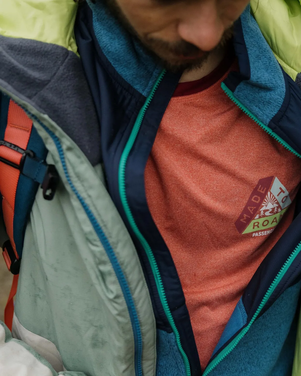 Veste isolante légère pour hommes en Thermore® recyclé Daybreak - Pistachio/Bleu Acier