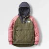 Veste Isolée Recyclée de l'Océan 1/2 Zip - Olive Poussiéreux