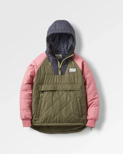Veste Isolée Recyclée de l'Océan 1/2 Zip - Olive Poussiéreux