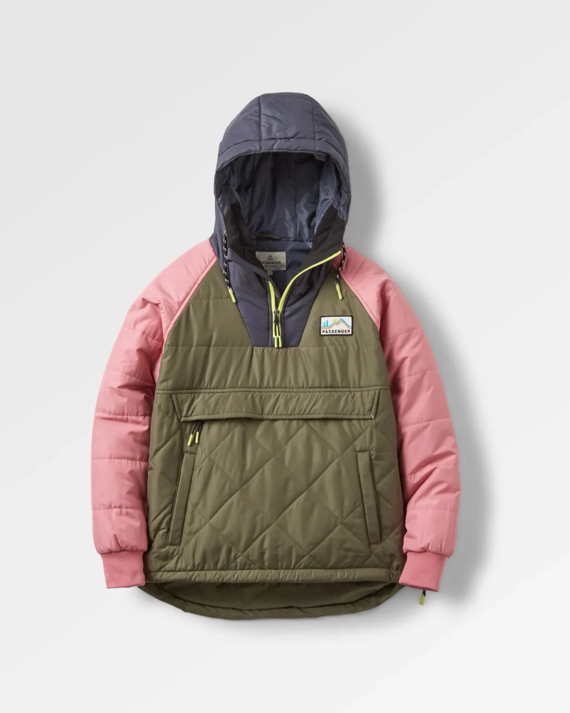 Veste Isolée Recyclée de l'Océan 1/2 Zip - Olive Poussiéreux