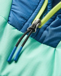 Veste Isolée Recyclée de l'Océan 1/2 Zip - Vert Épicéa