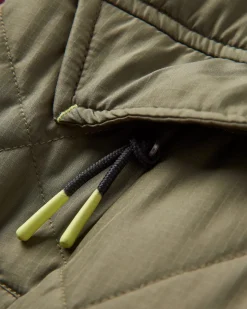 Veste Isolée Recyclée de l'Océan 1/2 Zip - Olive Poussiéreux