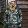 Veste Isolée Recyclée Océan 1/2 Zip - Montagne Abstraite Sapin