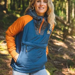 Veste Isolée Recyclée Océan 1/2 Zip - Ensign Blue