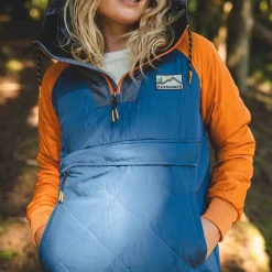 Veste Isolée Recyclée Océan 1/2 Zip - Ensign Blue
