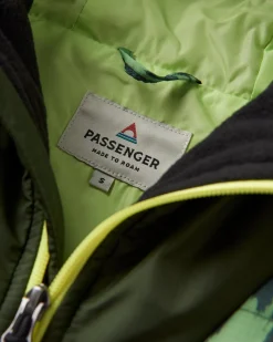 Veste Isolée Recyclée Océan 1/2 Zip - Montagne Abstraite Sapin