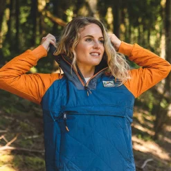 Veste Isolée Recyclée Océan 1/2 Zip - Ensign Blue
