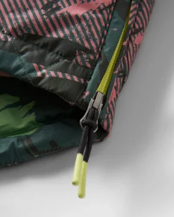 Veste Isolée Recyclée Océan 1/2 Zip - Montagne Abstraite Sapin