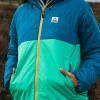 Veste Isolée Recyclée Singletrack Thermore® - Bleu Corsaire/Vert Jungle