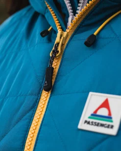 Veste Isolée Recyclée Singletrack Thermore® - Bleu Corsaire/Vert Jungle