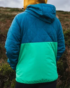 Veste Isolée Recyclée Singletrack Thermore® - Bleu Corsaire/Vert Jungle