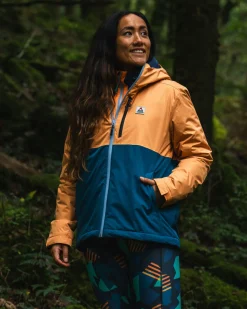 Veste Isolée Résistante à l'Eau Terrain - Corsair Blue/ Apricot