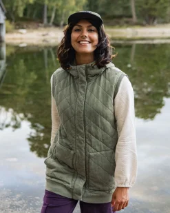 Veste matelassée recyclée Clementine - Kaki