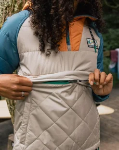 Veste Ocean Recyclée Isolée avec Demi-Zip - Plume