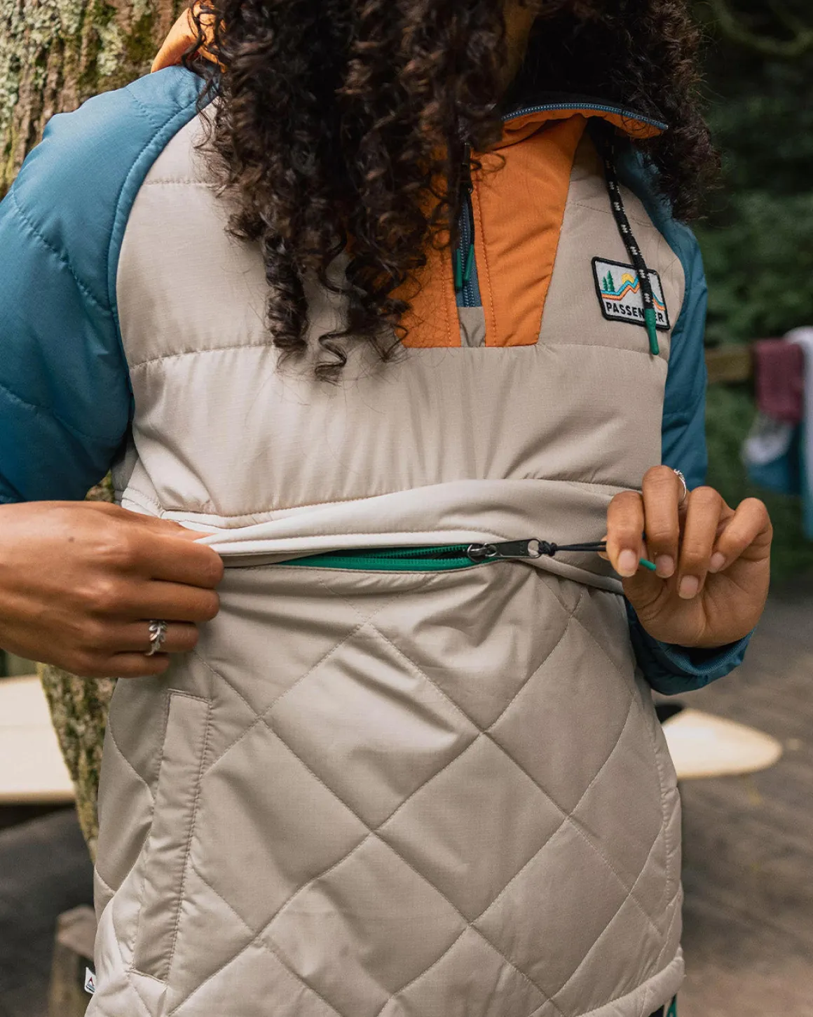 Veste Ocean Recyclée Isolée avec Demi-Zip - Plume