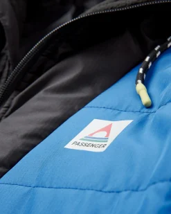 Veste Oceanic Recyclée Isolée 1/2 Zip - Bleu Azure/Charbon
