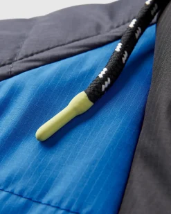 Veste Oceanic Recyclée Isolée 1/2 Zip - Bleu Azure/Charbon