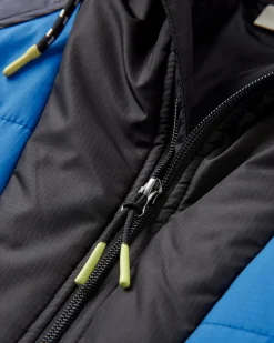 Veste Oceanic Recyclée Isolée 1/2 Zip - Bleu Azure/Charbon